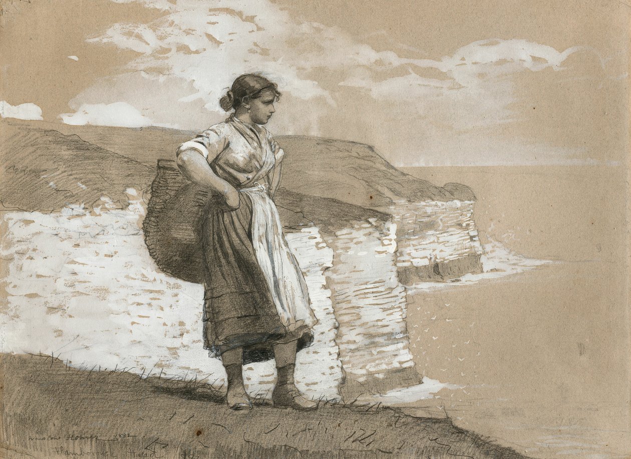 Flamborough Head, Anglie od Winslow Homer