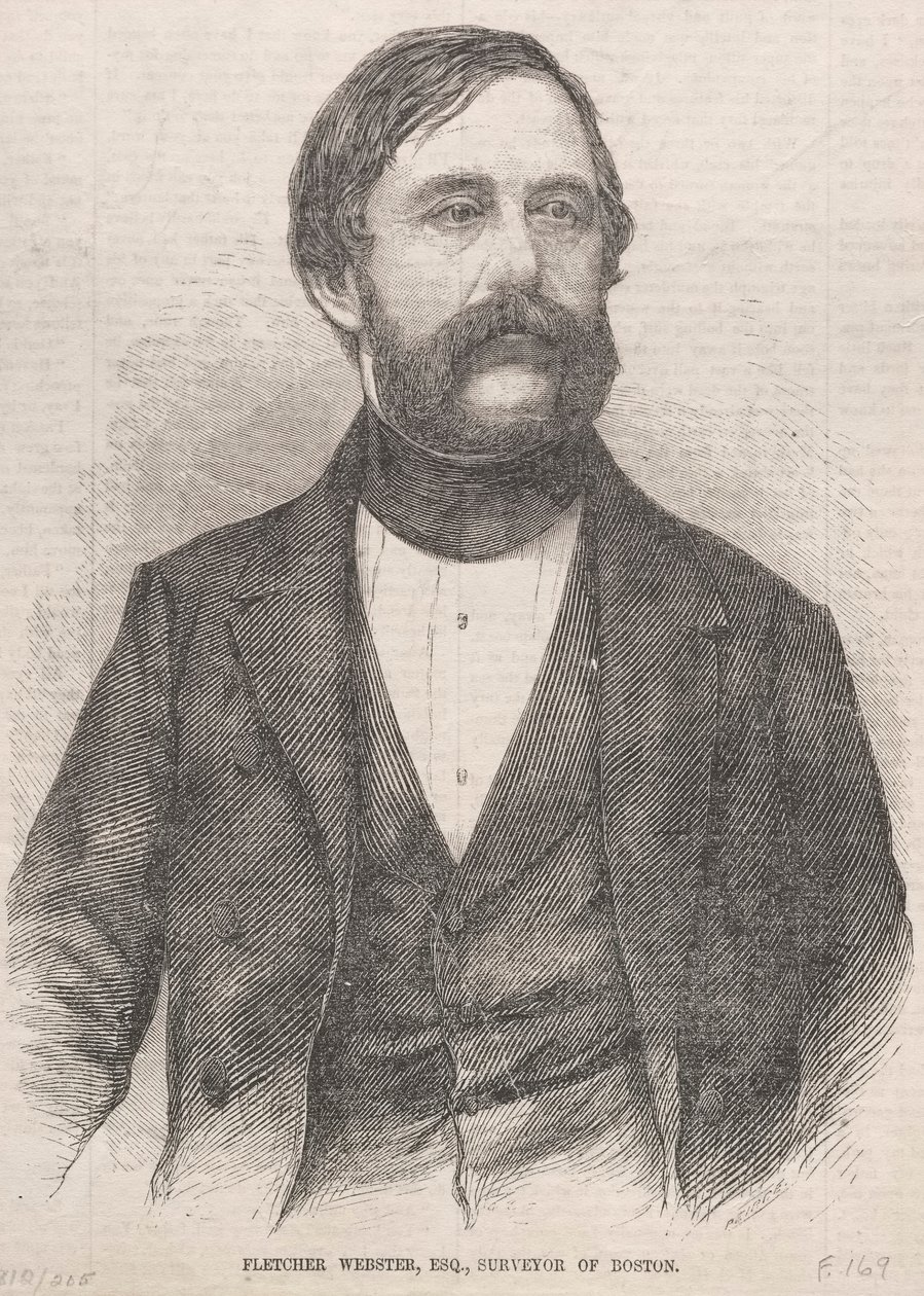 Fletcher Webster, Esq., Surveyor of Boston, 1859. od Winslow Homer