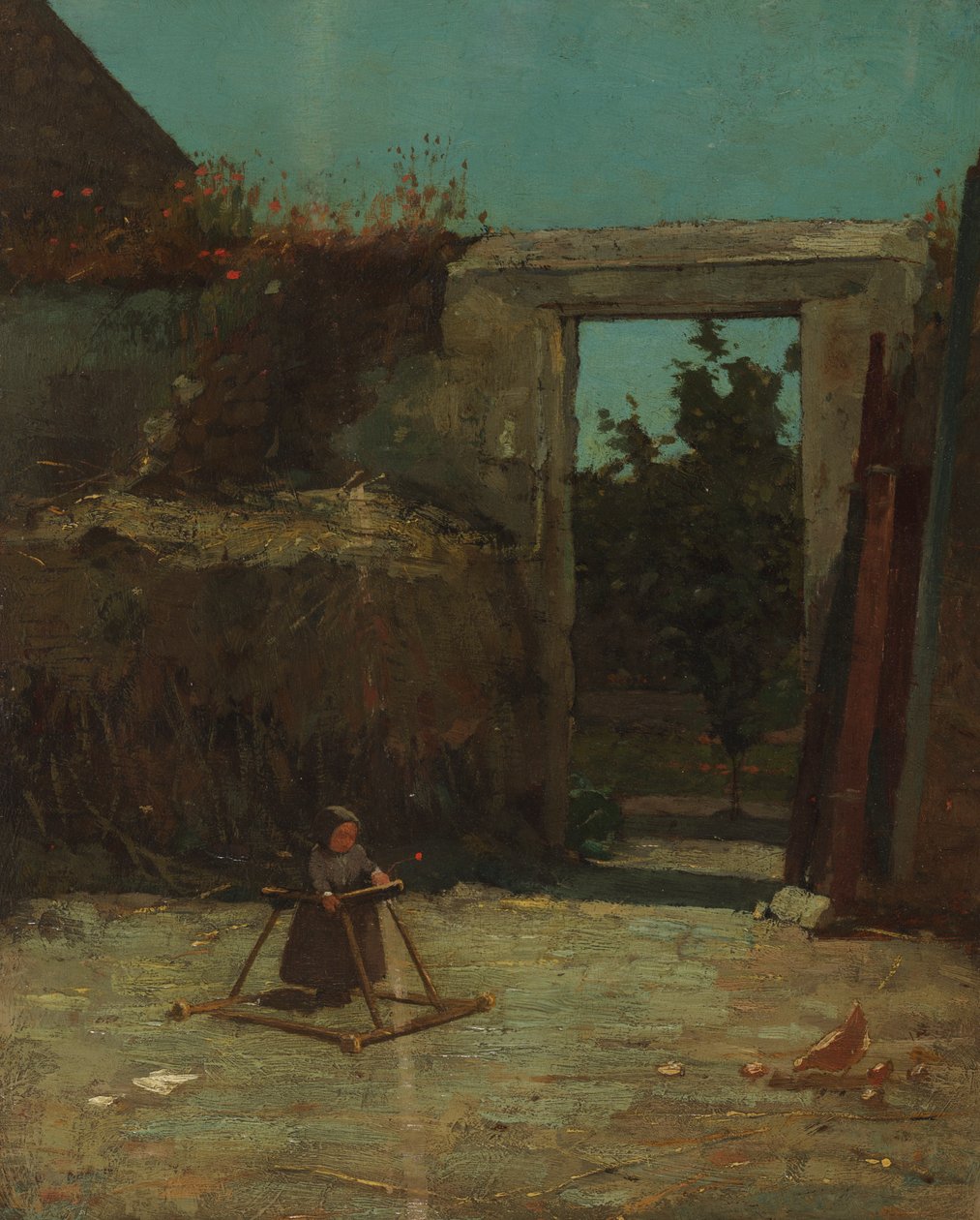 Francouzský hospodářský dvůr od Winslow Homer
