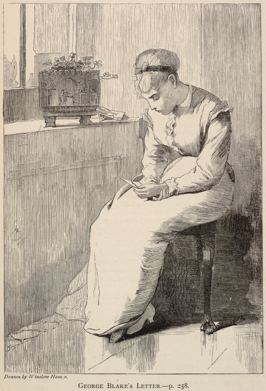 Dopis George Blakea z časopisu The Galaxy, leden 1870 od Winslow Homer