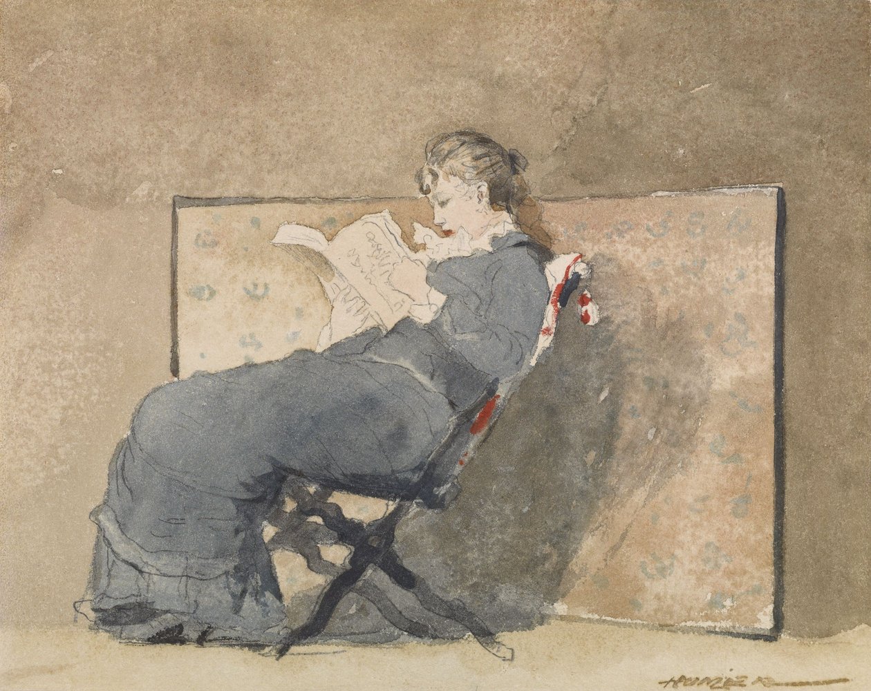 Čtení pro dívky od Winslow Homer