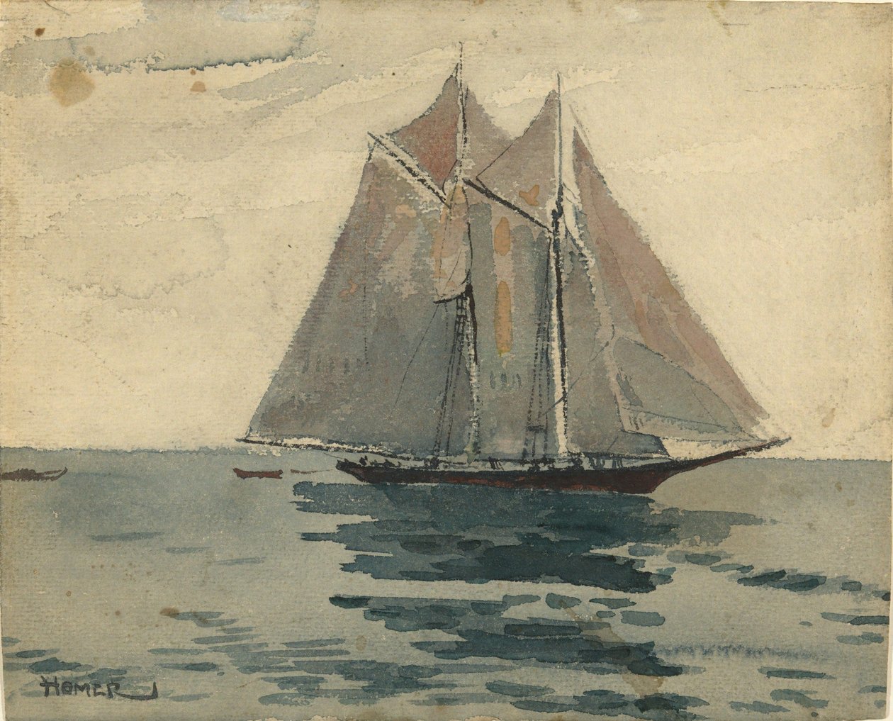 Gloucesterský škuner od Winslow Homer