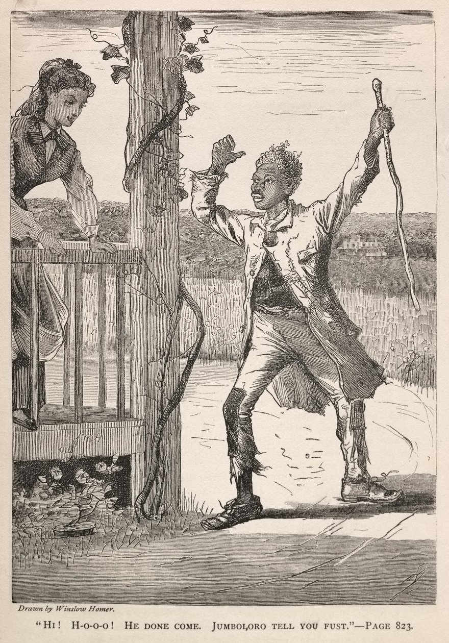 Ahoj! H-O-O-O! On Done Pojď. Jumboloro Tell You First., 1869. od Winslow Homer