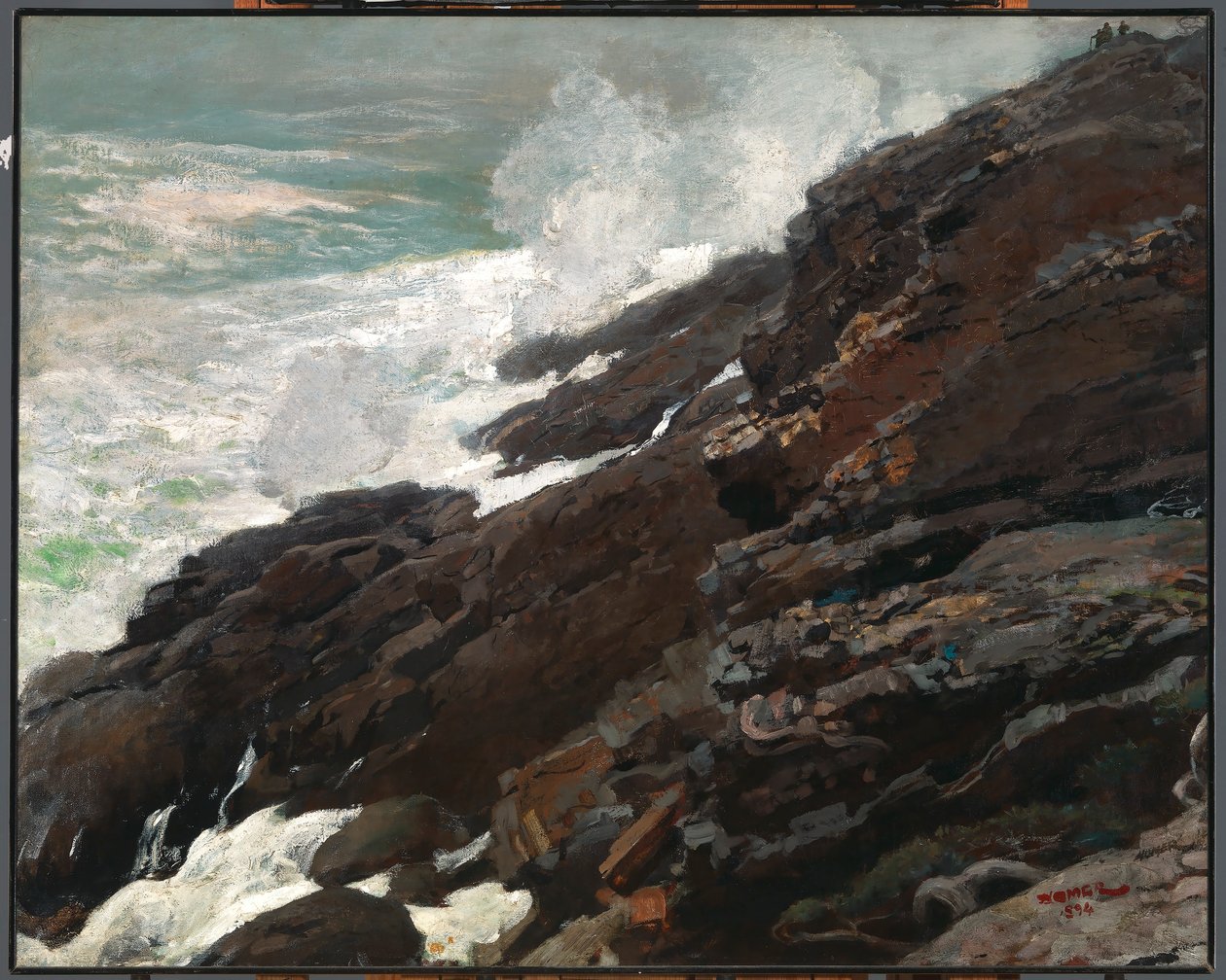 Vysoký útes, pobřeží státu Maine od Winslow Homer