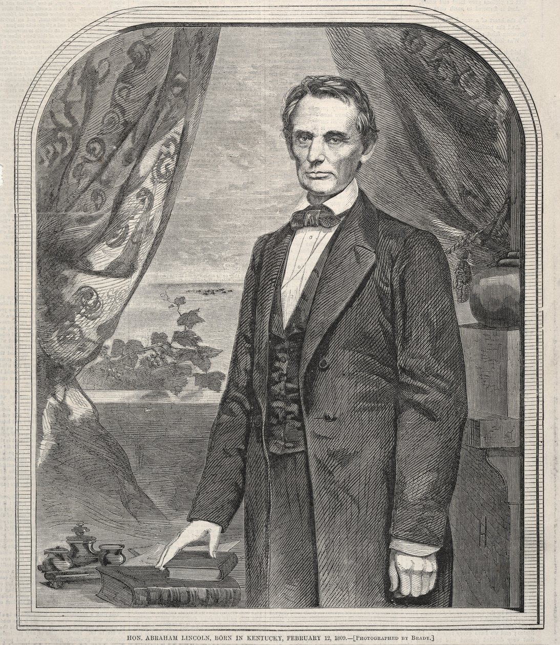 Honzo Abraham Lincoln, narozen v Kentucky, 12. února 1809, 1860. od Winslow Homer