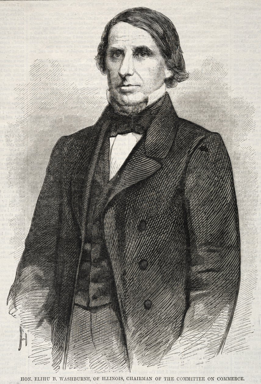 Hon. Elihu B. Washburne z Illinois, předseda výboru pro obchod od Winslow Homer