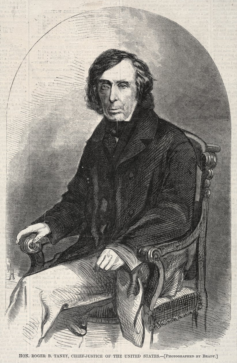 Honzo Roger B. Taney, hlavní soudce Spojených států, 1860. od Winslow Homer