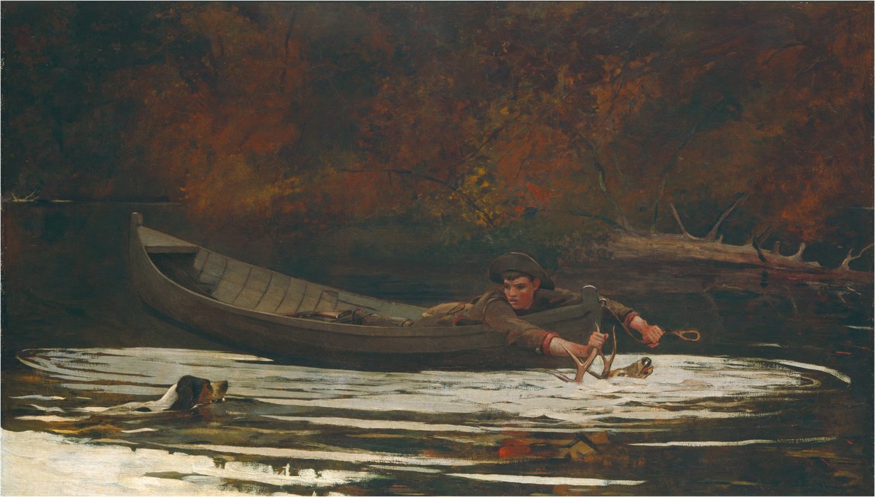 Ohař a lovec od Winslow Homer