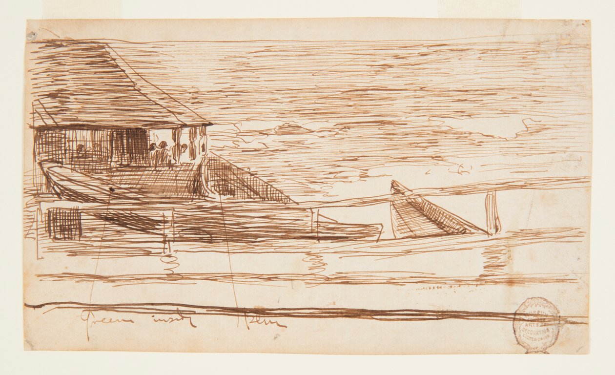 Dům u zábradlí s Beached Dories od Winslow Homer