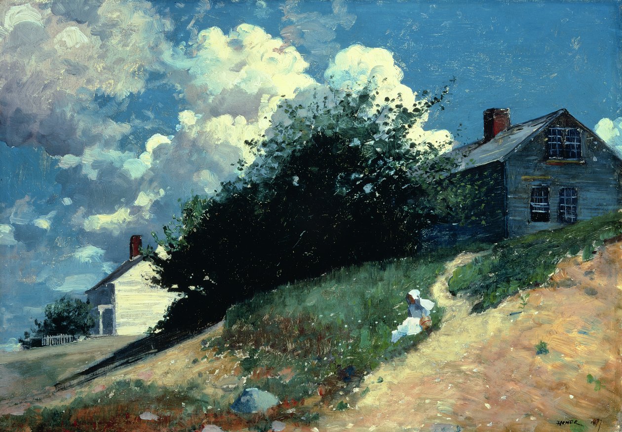 Domy na kopci, 1879 od Winslow Homer