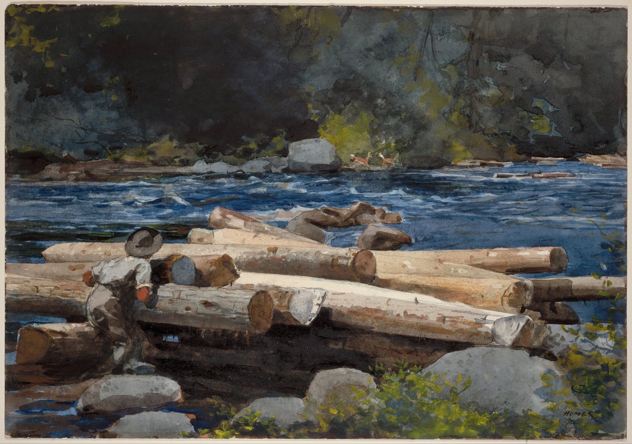 Řeka Hudson od Winslow Homer