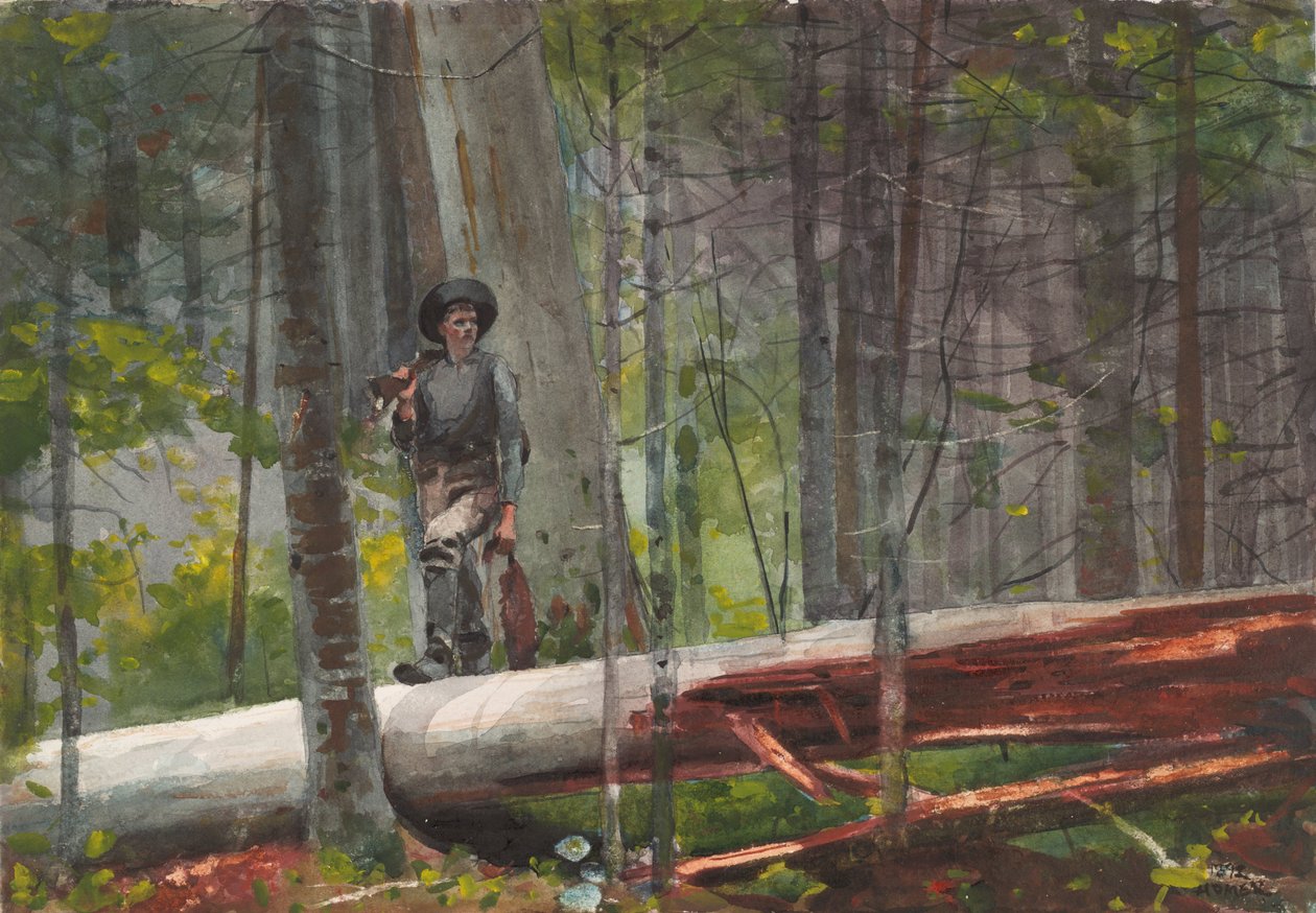 Lovec v Adirondackách od Winslow Homer