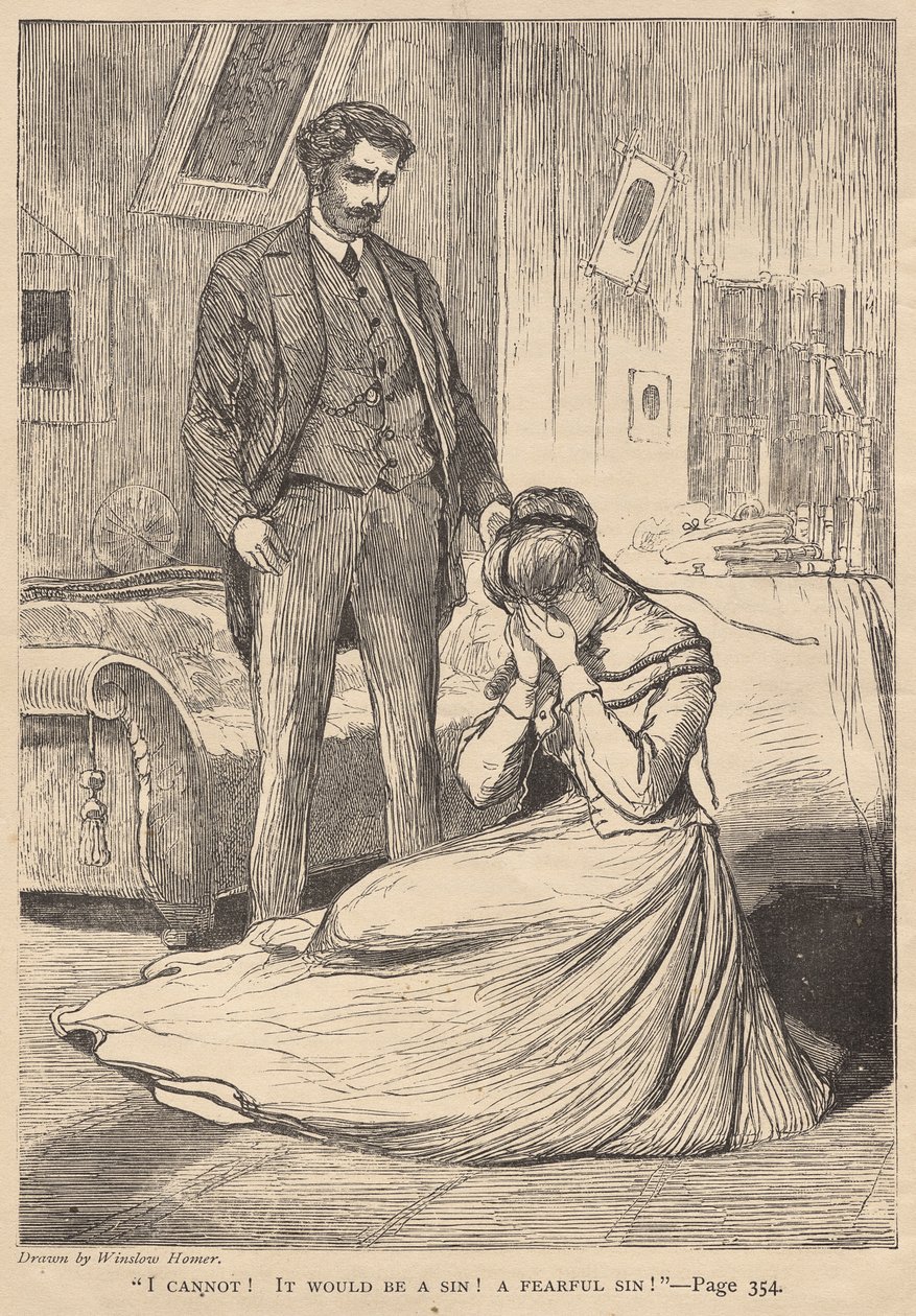 "Nemohu!  Byl by to hřích!  Hrozný hřích!" od Winslow Homer