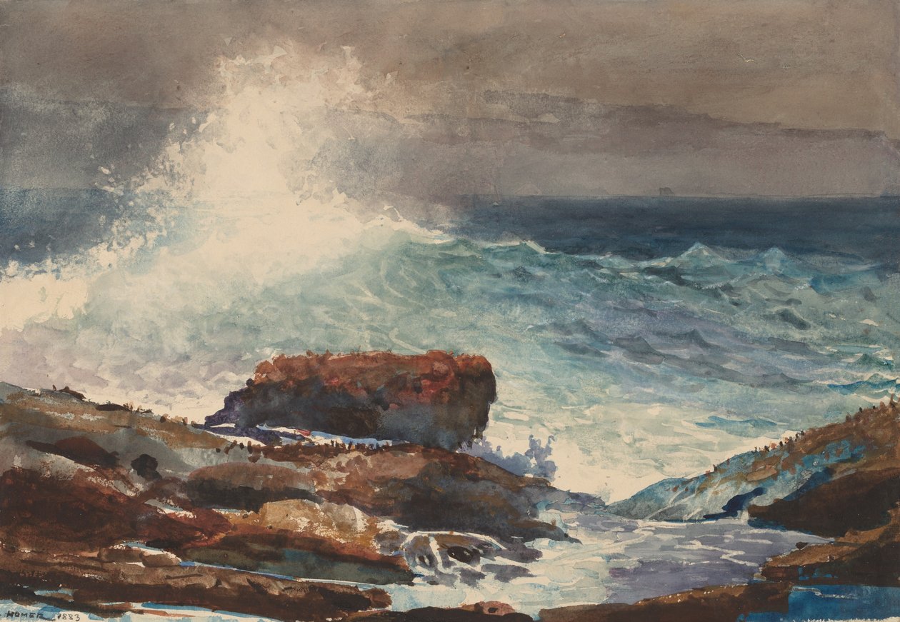 Incoming Tide, Scarborough, Maine, 1883. od Winslow Homer