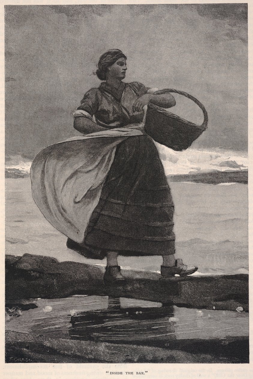 Uvnitř baru, z časopisu The Century, listopad 1883 od Winslow Homer