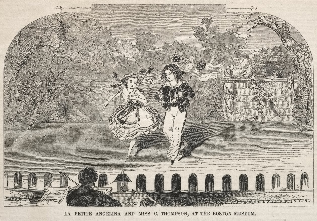 La Petite Angelina a slečna C. Thompsonová v bostonském muzeu od Winslow Homer