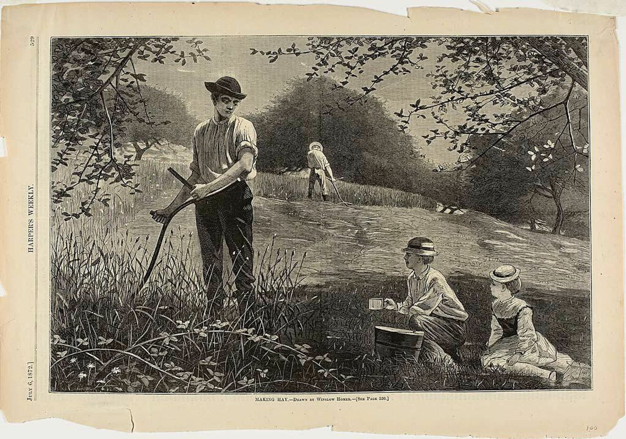 Výroba sena od Winslow Homer