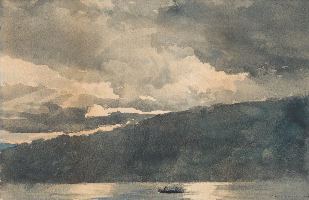 Norkové jezero, Adirondacks, 1892. od Winslow Homer