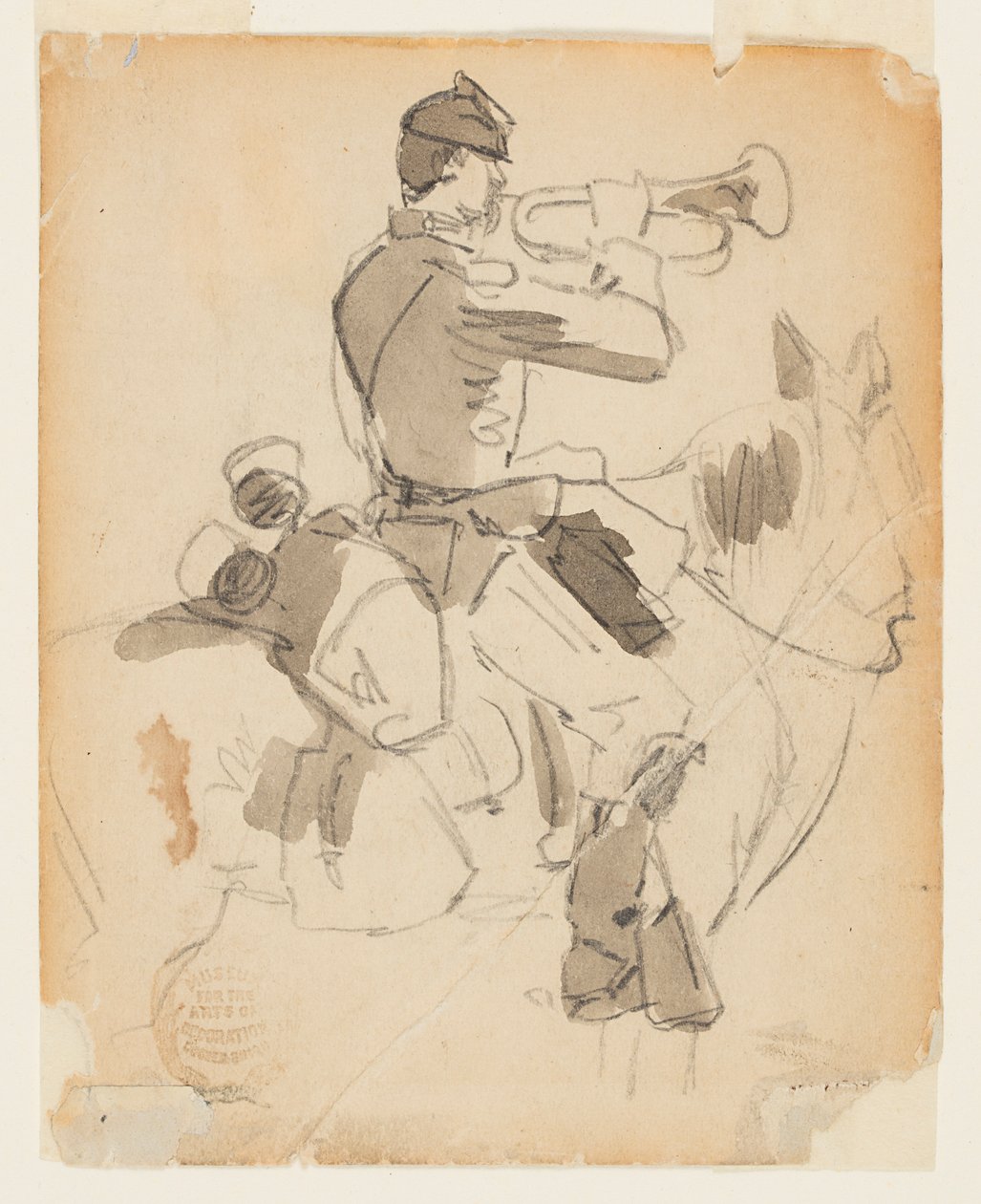 Nasedl Bugler od Winslow Homer
