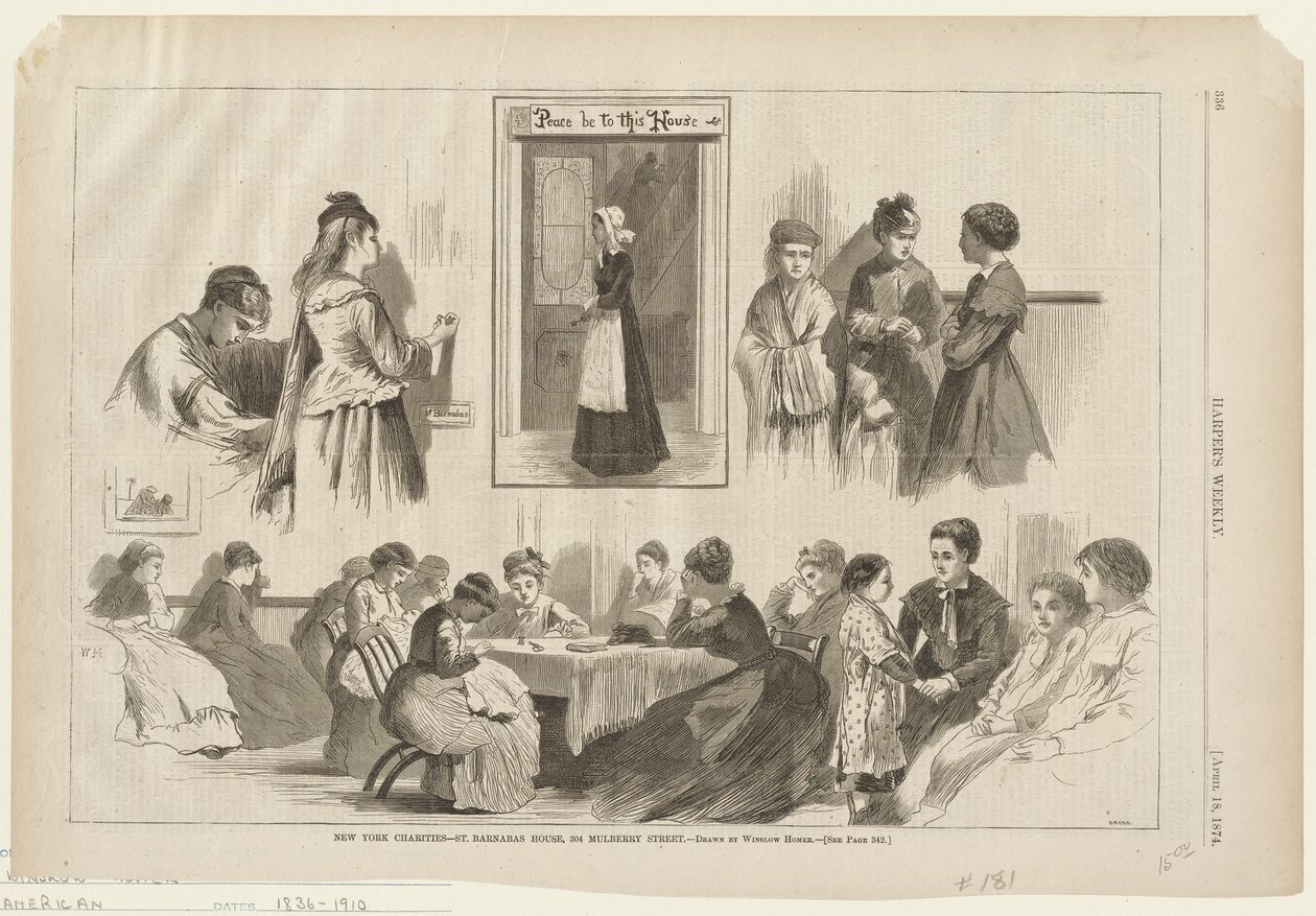 Newyorské charitativní organizace - St. Barnabas House od Winslow Homer