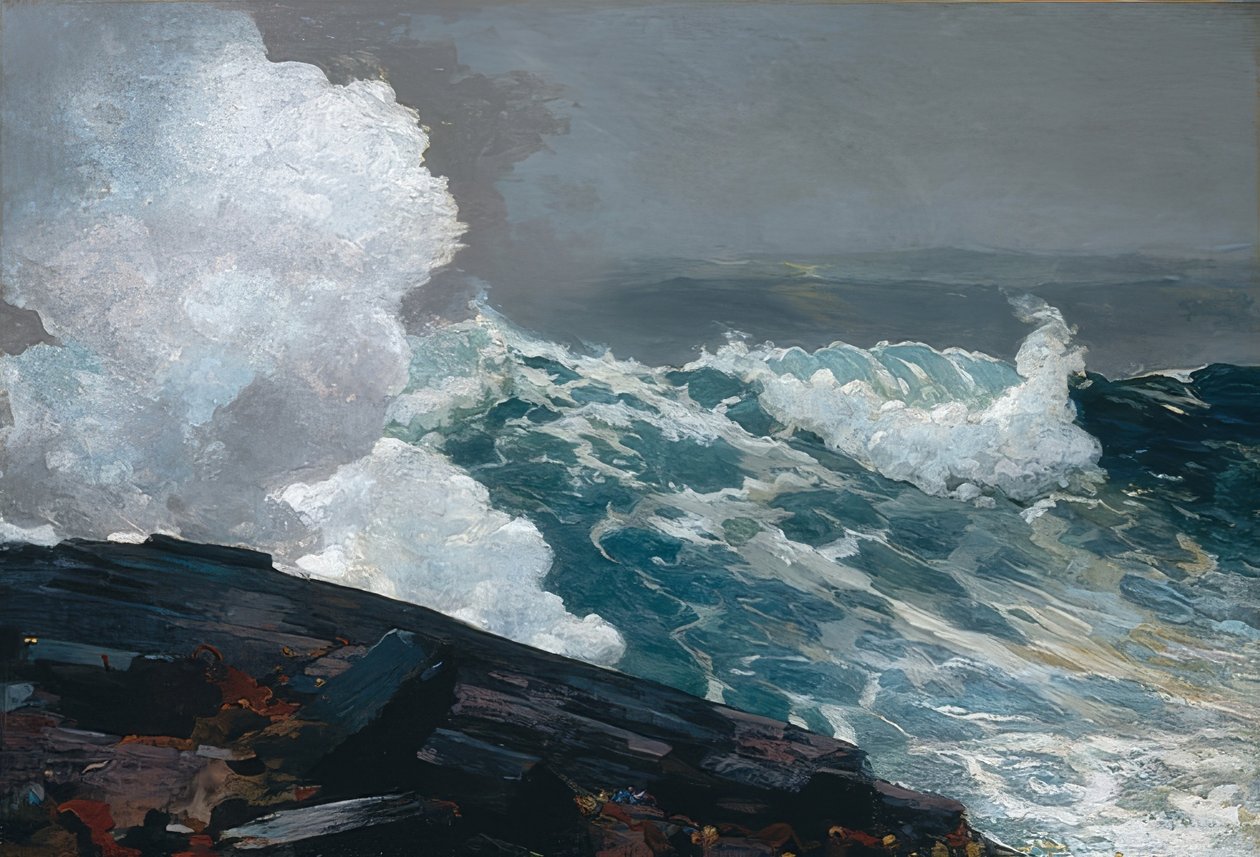 Severovýchodní vítr / severovýchodní. 1895, revidováno 1901 od Winslow Homer
