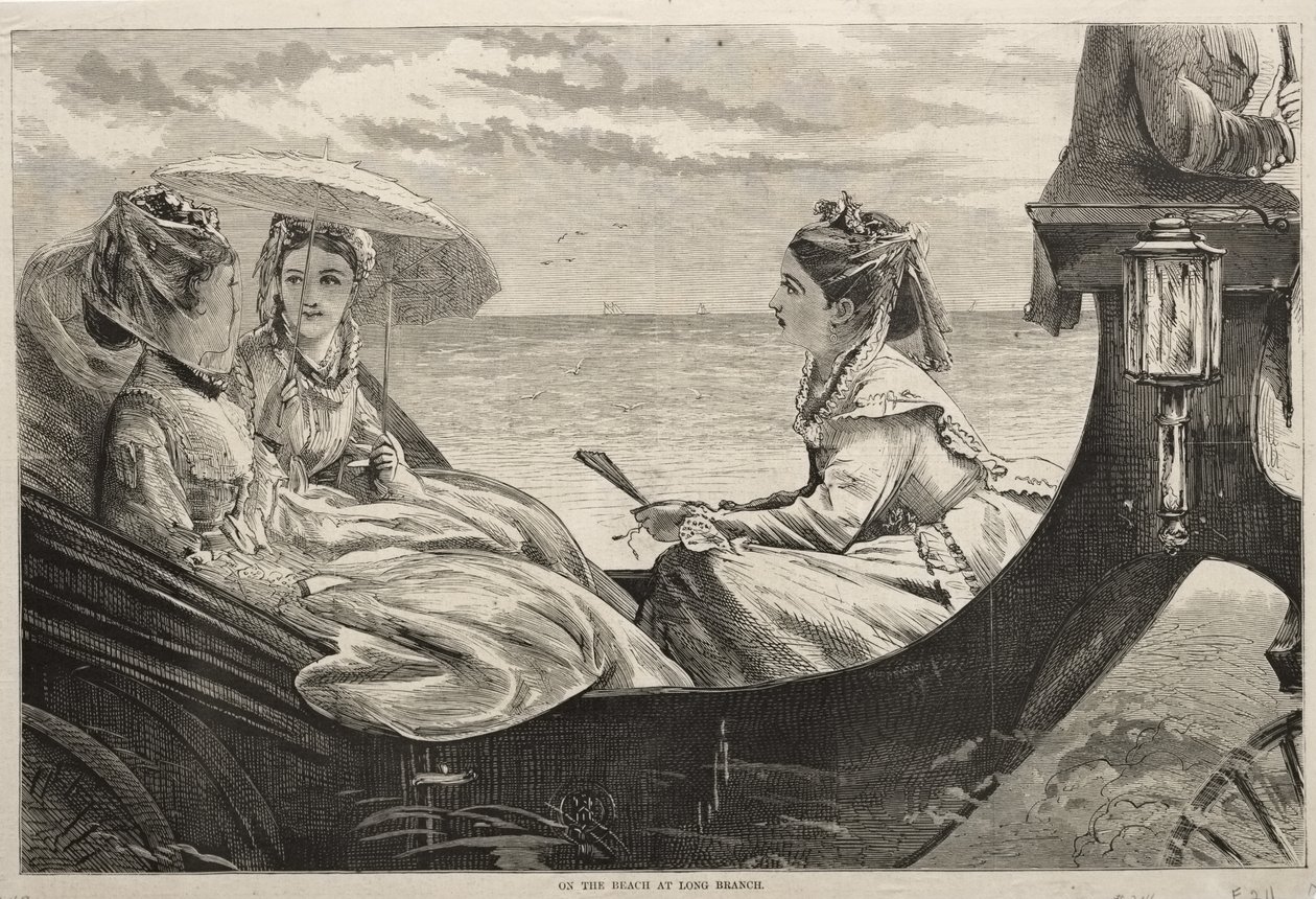 Na pláži v Long Branch od Winslow Homer