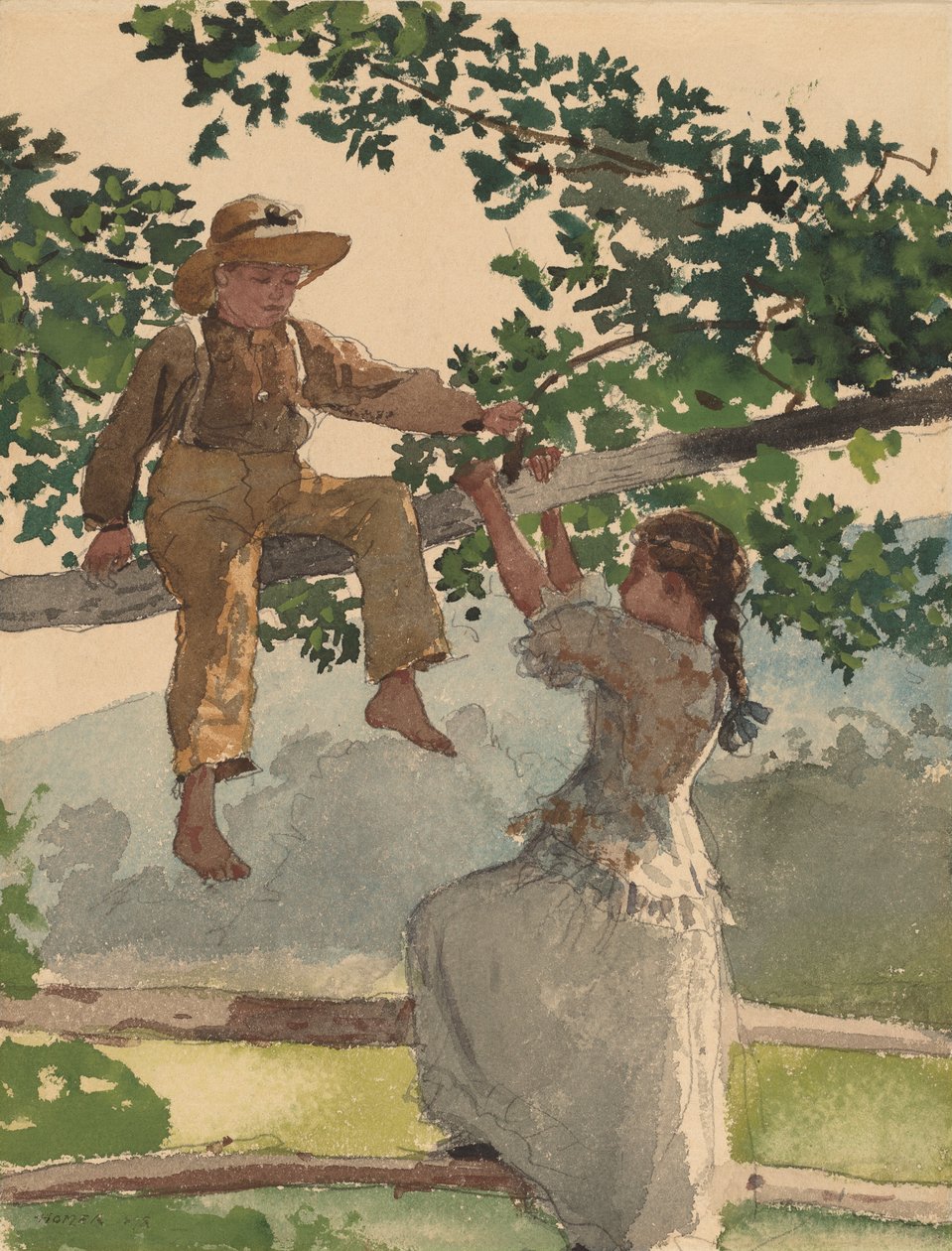 Na plotě, 1878. od Winslow Homer