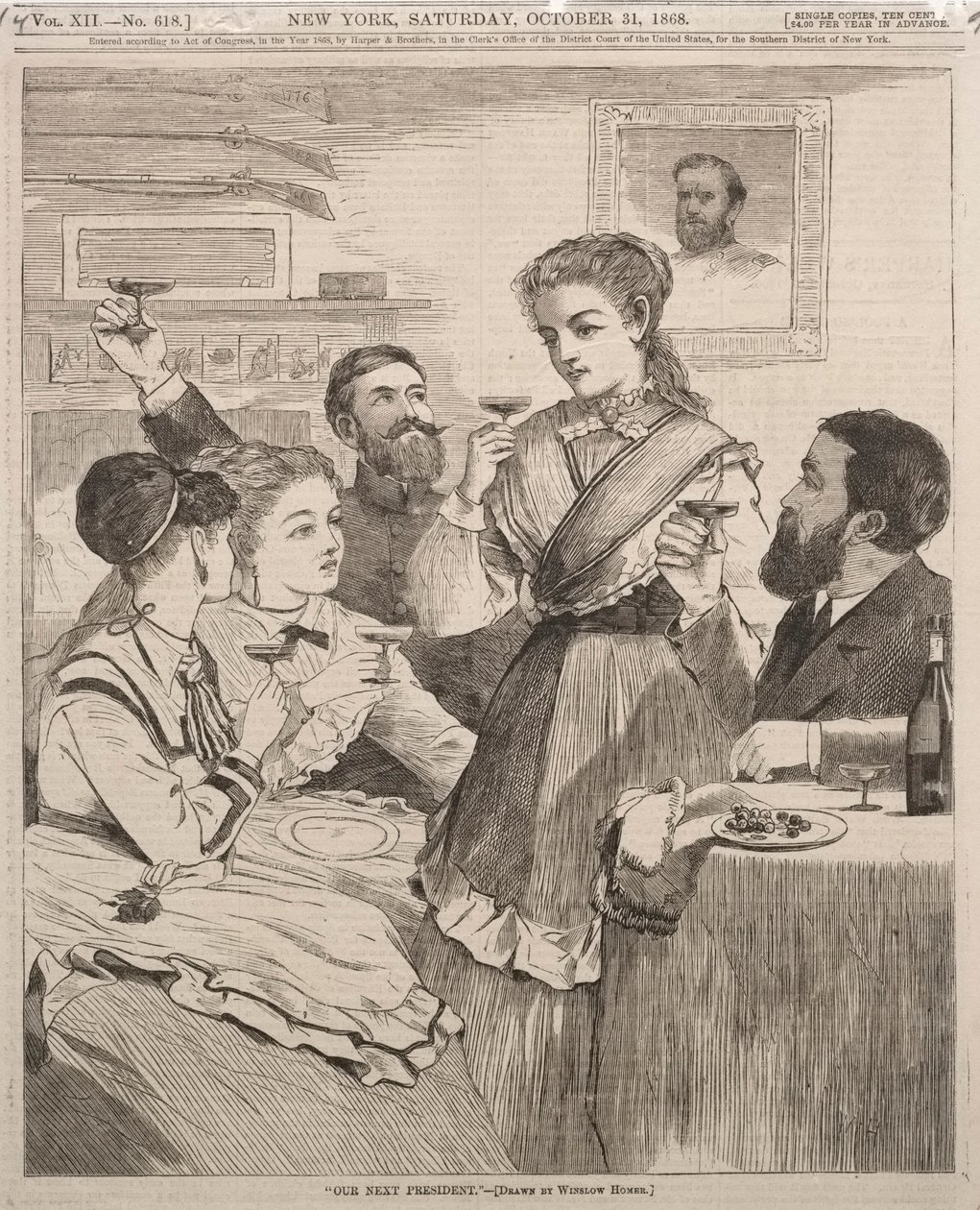 "Náš příští prezident"
 od Winslow Homer