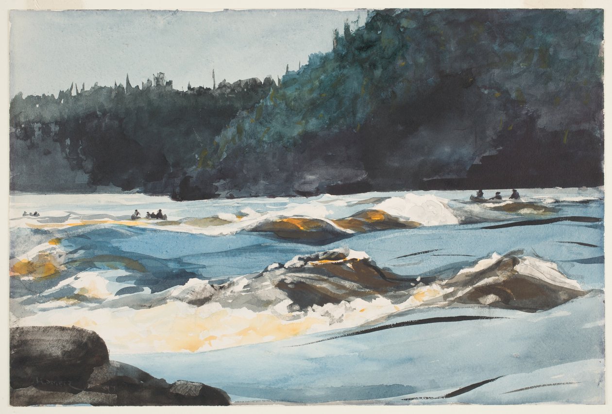 Řeka Saguenay, Lower Rapids od Winslow Homer