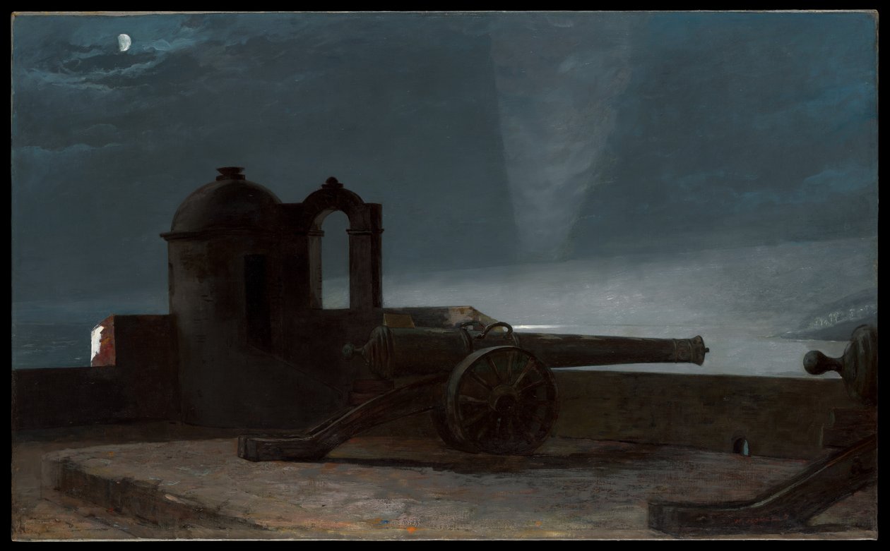 Světlomet u vjezdu do přístavu, Santiago de Cuba od Winslow Homer