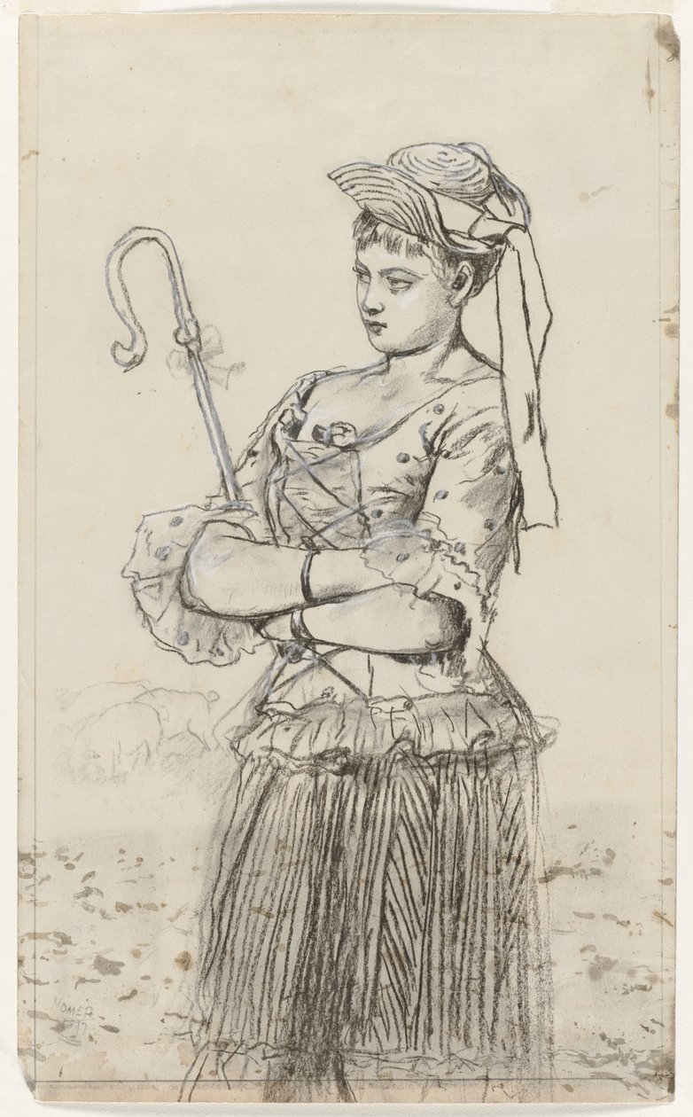 Pastýřka, c. 1878. od Winslow Homer