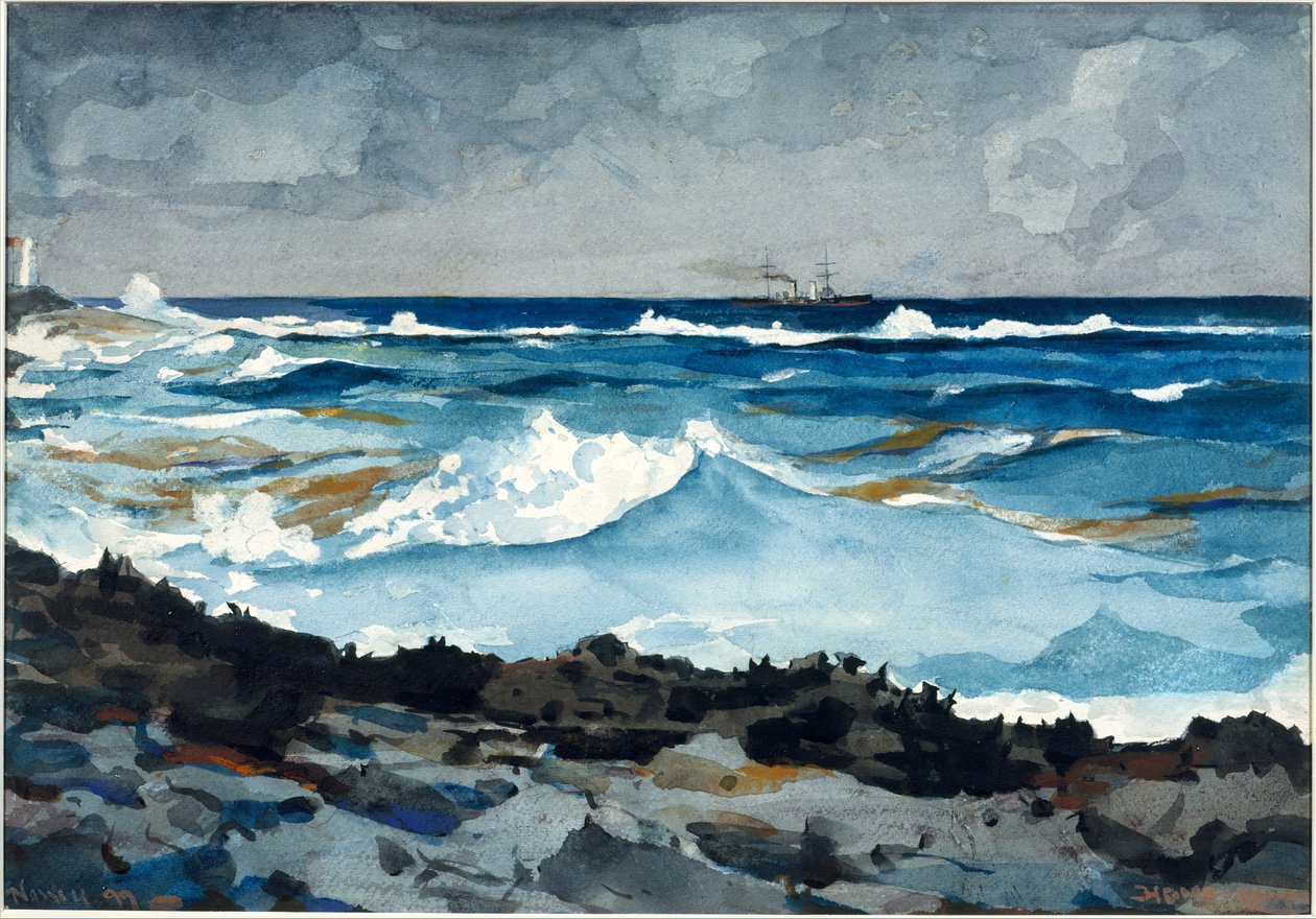 Shore and Surf, Nassau od Winslow Homer