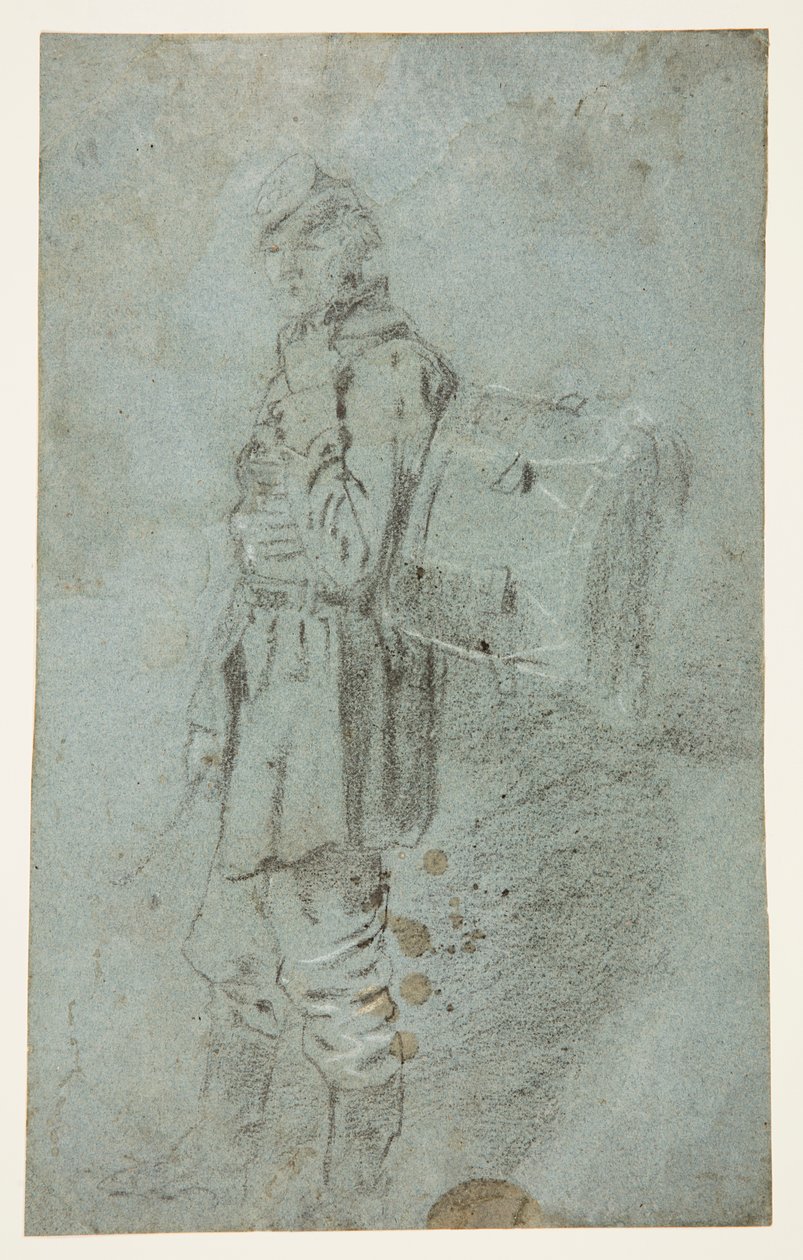 Boční pohled na bubeníka od Winslow Homer