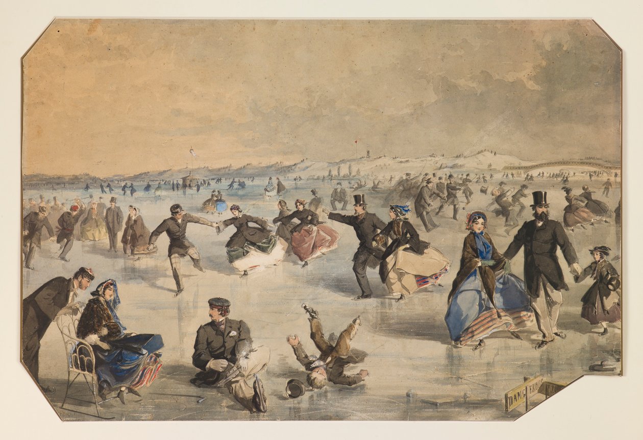 Bruslení v Central Parku od Winslow Homer