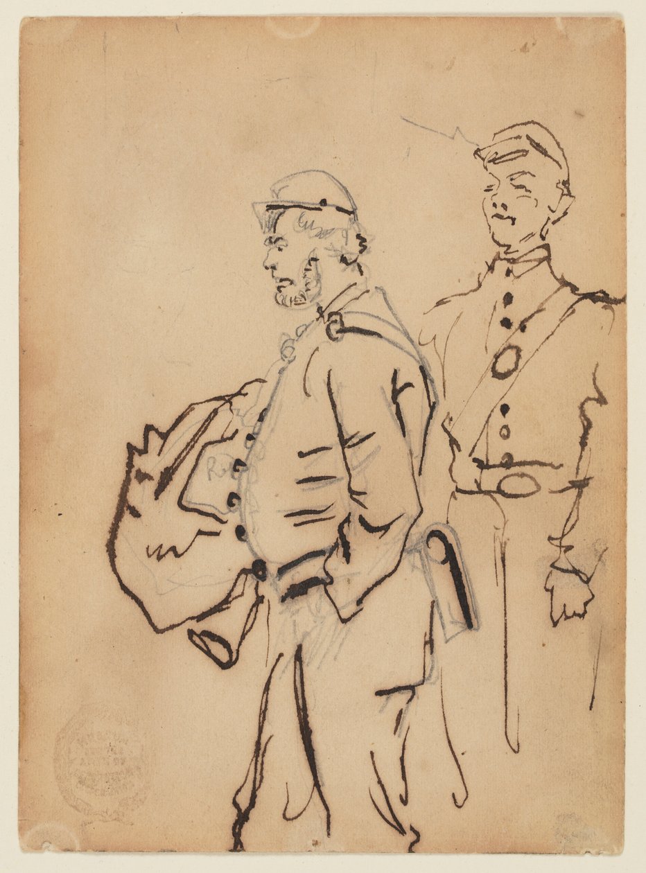 Náčrtky vojáků od Winslow Homer