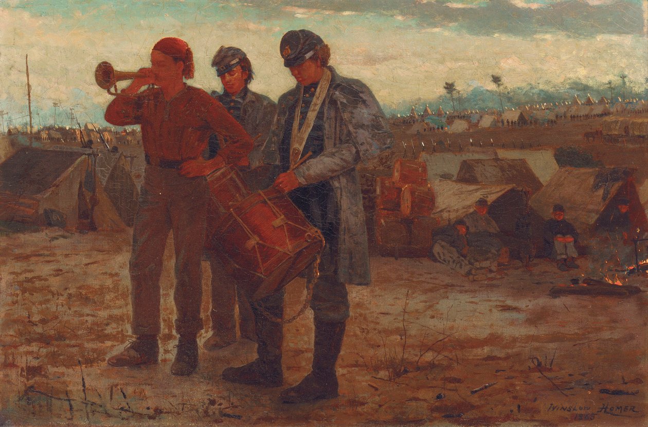 Sounding Reveille, 1865 od Winslow Homer