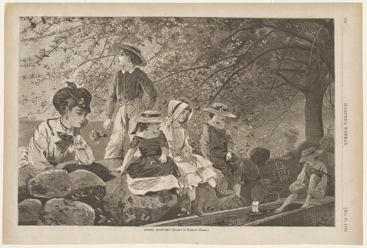 Jarní květy od Winslow Homer