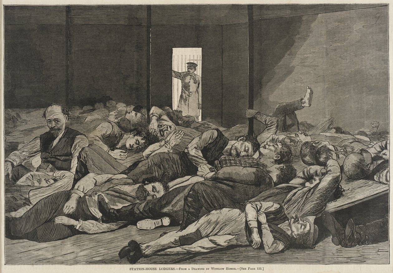 Nájemníci ve staničním domě od Winslow Homer