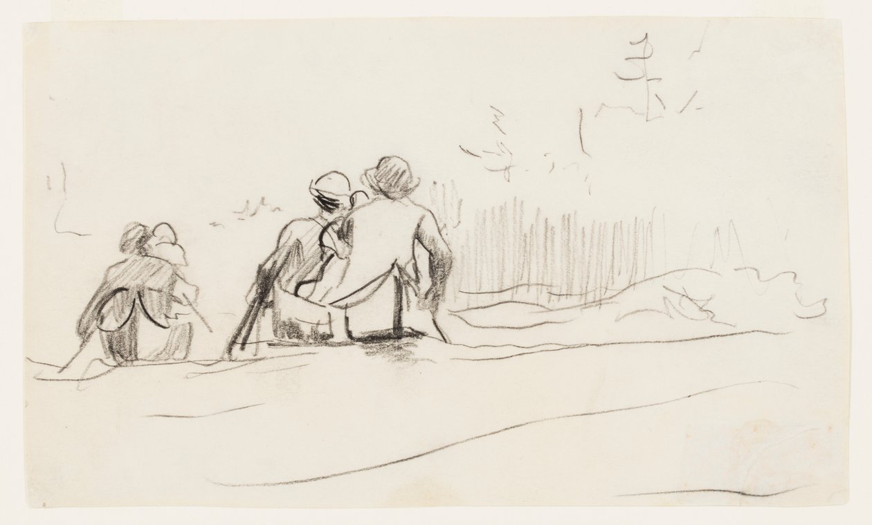Záďový pohled na dvě kánoe od Winslow Homer