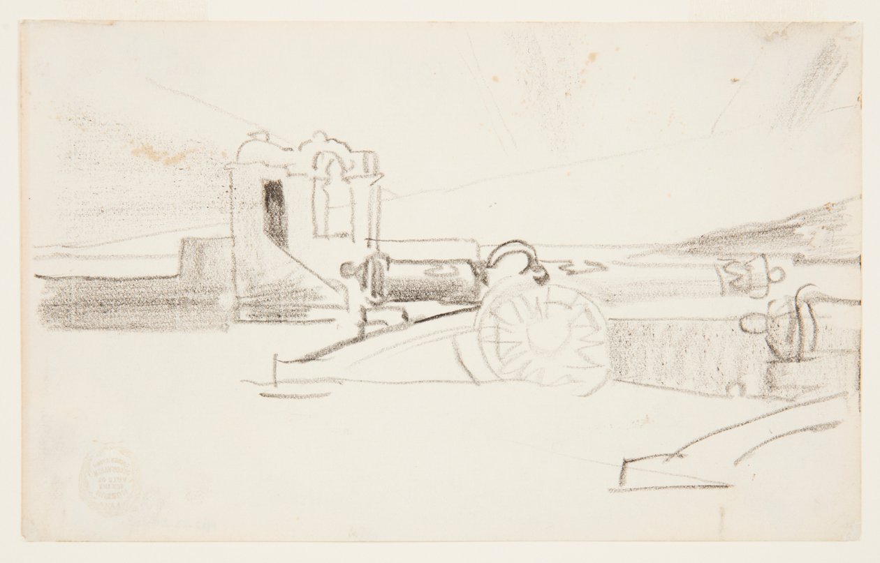 Studie na "Searchlight, vstup do přístavu, Santiago de Cuba" od Winslow Homer