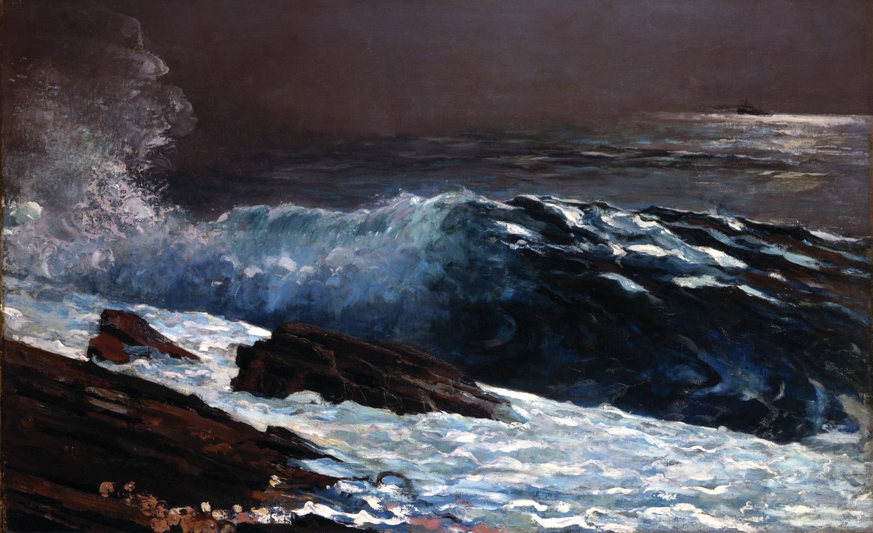 Sluneční světlo na pobřeží od Winslow Homer