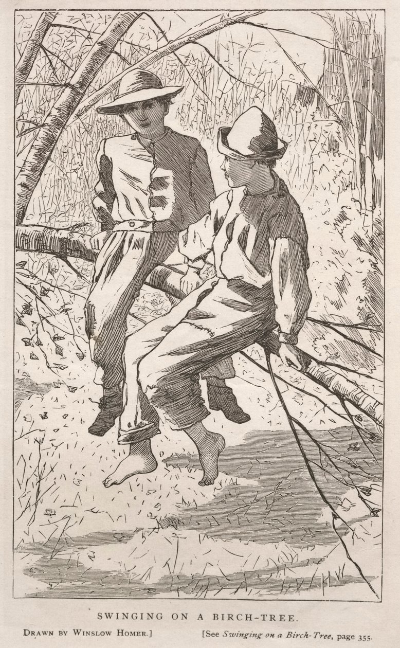 Houpání na bříze od Winslow Homer