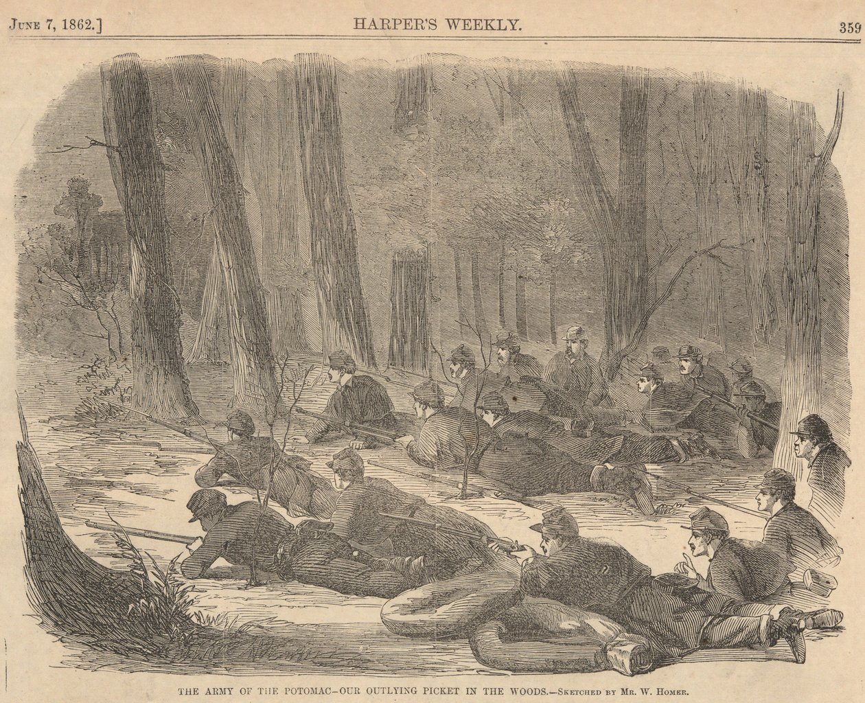 Armáda Potomac od Winslow Homer