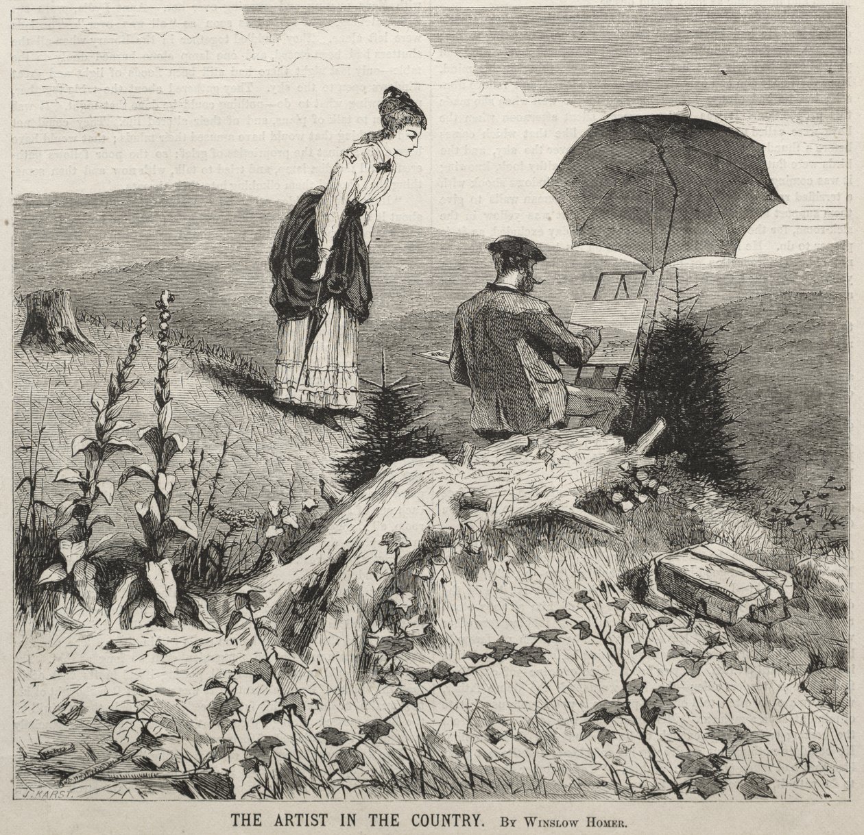 Umělec na venkově od Winslow Homer
