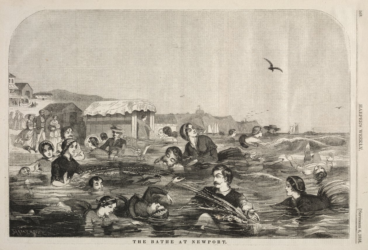 Lázně v Newportu od Winslow Homer