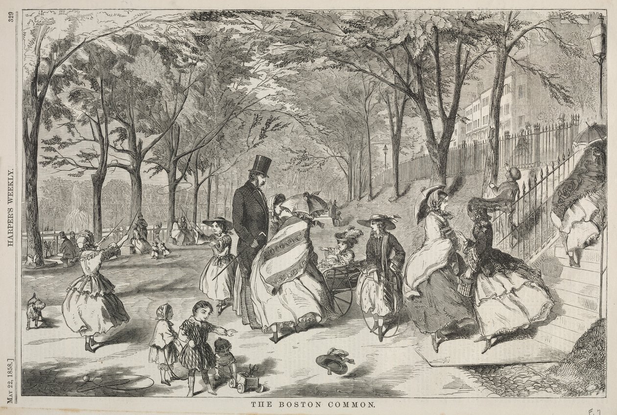 Boston Common, 1858. od Winslow Homer