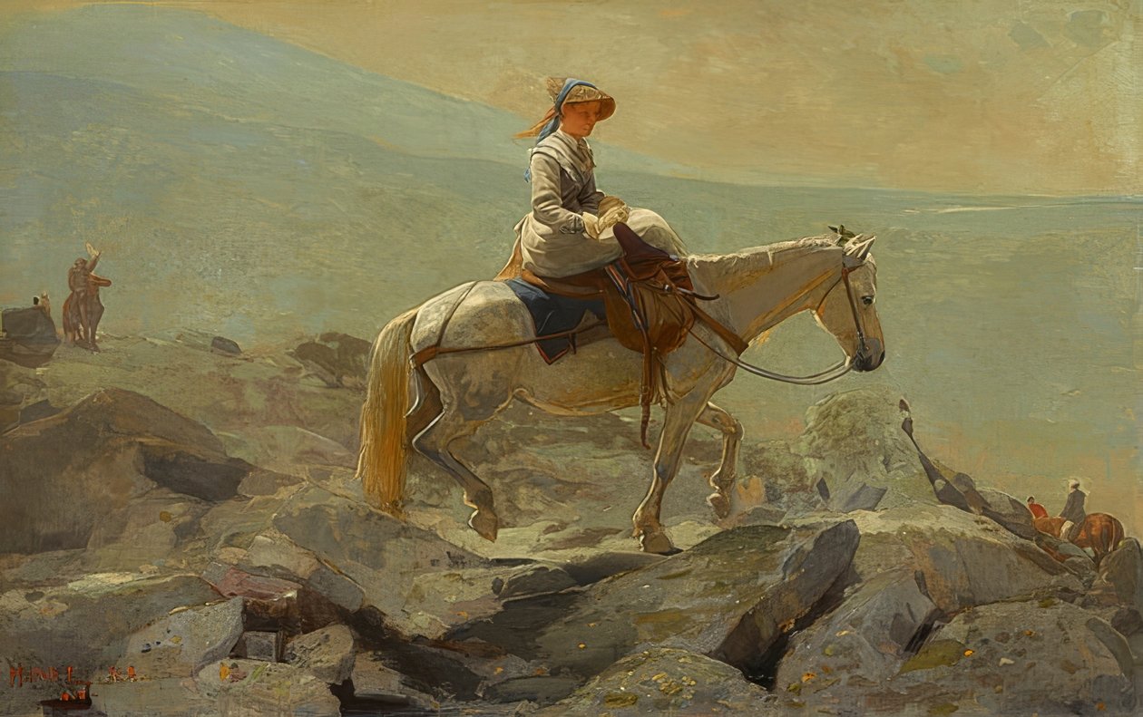 Stezka uzdy, Bílé hory. 1868 od Winslow Homer