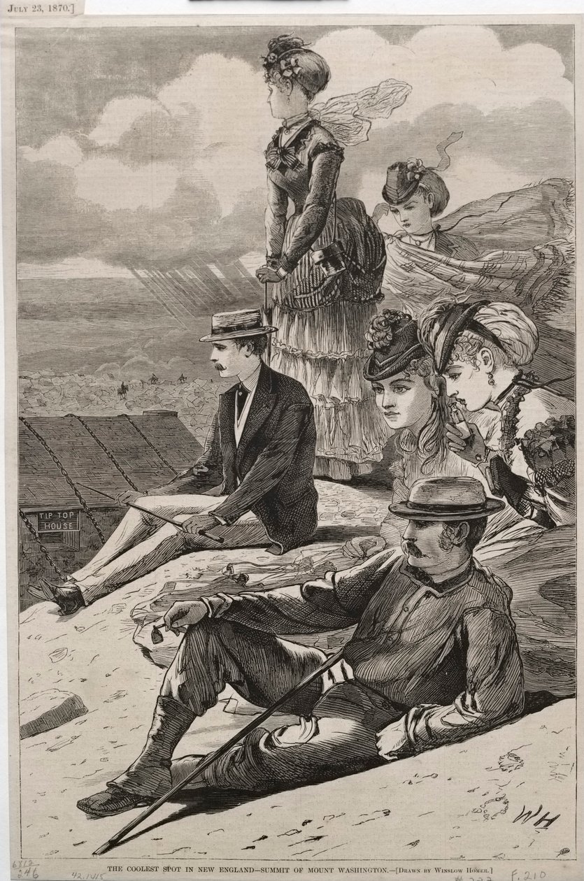 Nejúžasnější místo v Nové Anglii - vrchol Mount Washington od Winslow Homer