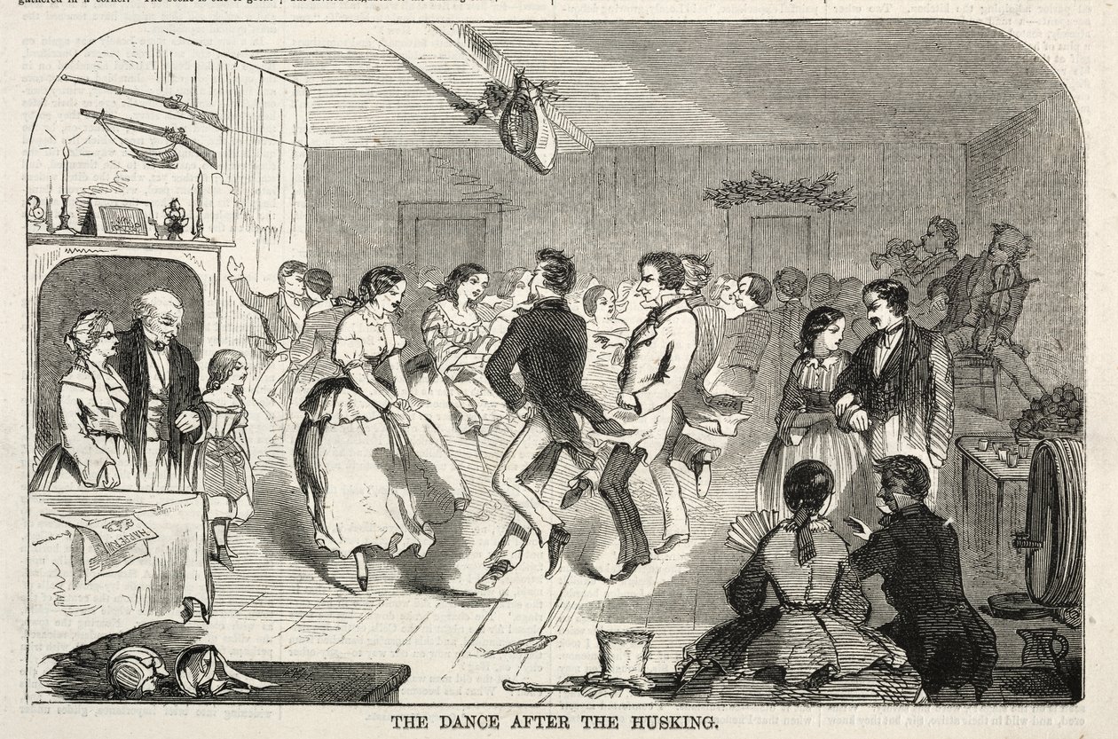 Tanec po loupání kukuřice od Winslow Homer