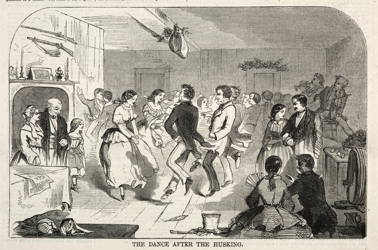 Tanec po loupání, 1858. od Winslow Homer